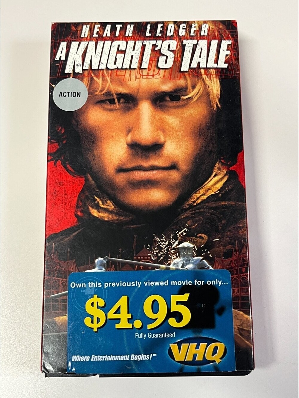 A Knight's Tale VHS Standard Edition Heath Ledger 2001 Action & Brian Helgeland